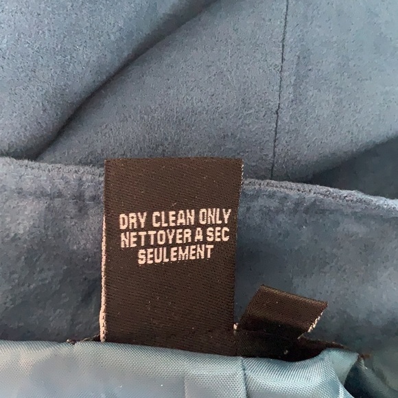 CHAPTER One blue/sea salt faux suede blazer/jacket size 10 - Picture 7 of 9